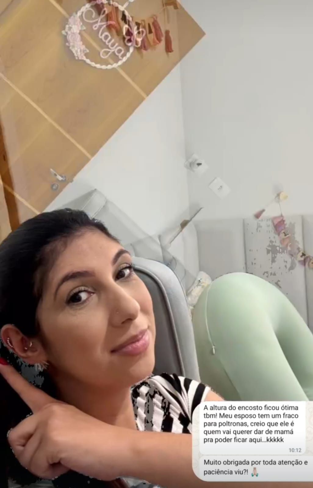 Depoimento cliente Poltrona Maya